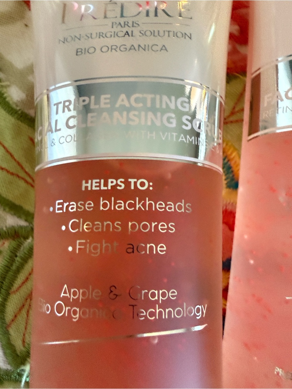 Triple Acting Facial Cleansing Scrub — Pink Exfoliating Cleanser